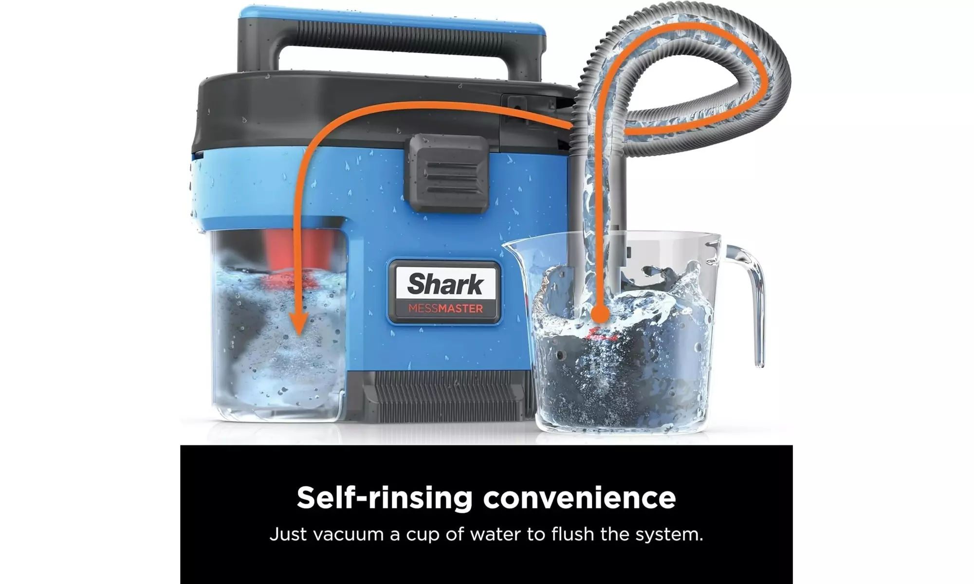 SHARK VS100 MessMaster Wet/Dry Vacuum, 1 Gal, Corded, Blue (Refurbished)