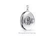 Vintage Blue Cameo Mother Loving Child Locket Hold Pictures Pendant - Second Medium