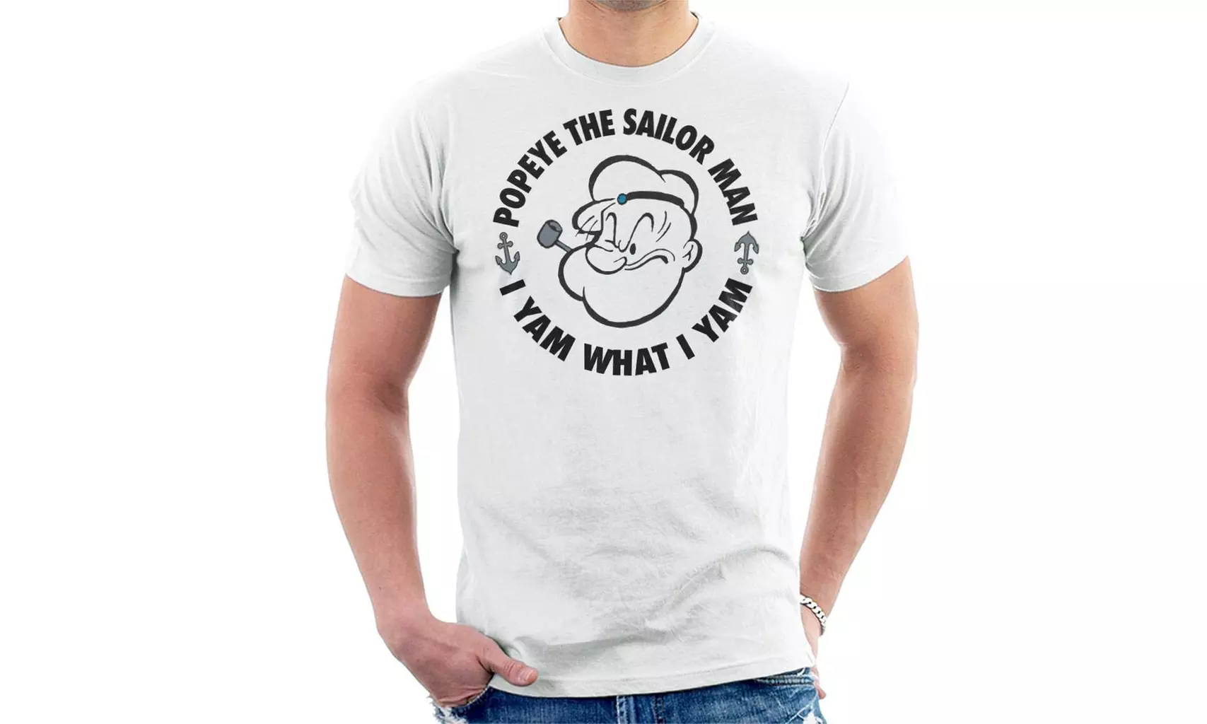 Popeye The Sailor Man I Am What I Yam Men's T-Shirt - Primary Image