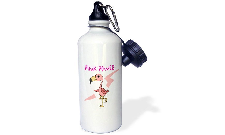 Up To 34% Off on Water Bottle Funny Pink Flam... | Groupon Goods