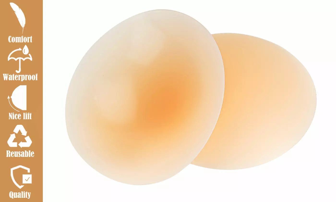 Invisible Silicone Nipple Pasties Reusable Self-Adhesive Breast Covers