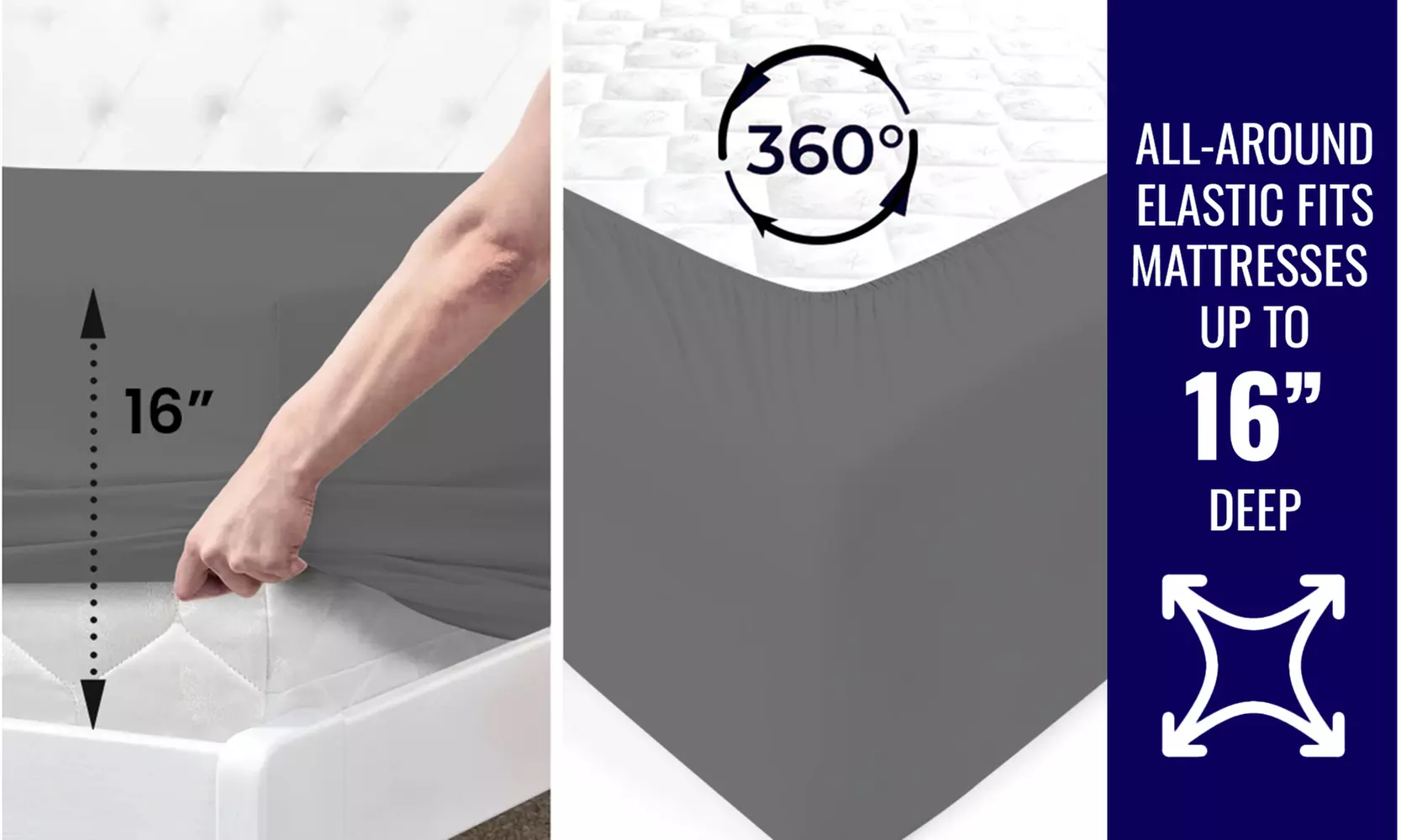 1800 TC Twin Sheet Set - 3PC Double Brushed Bamboo Blend