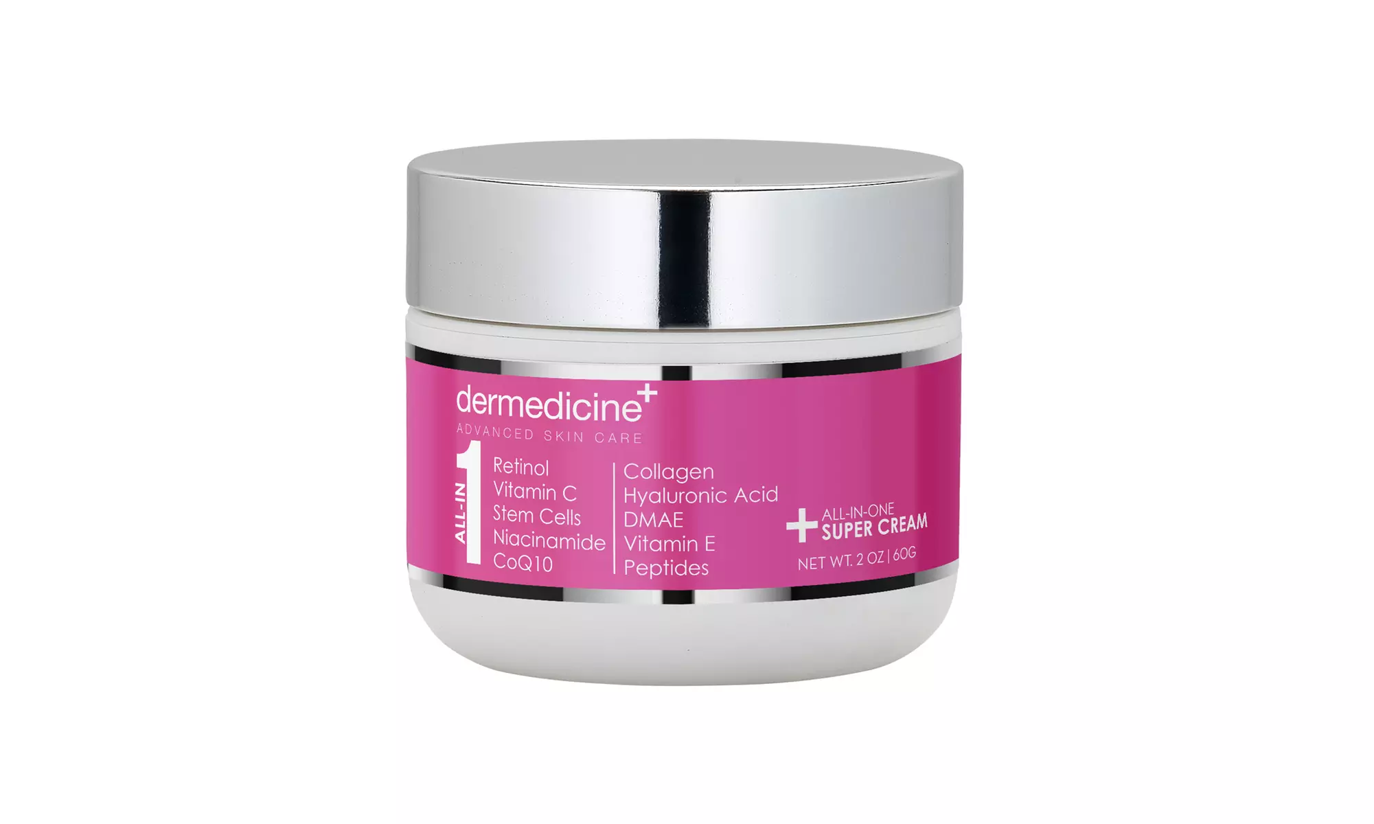 Dermedicine All-in-One Super Anti-Aging Cream with Retinol 2oz (1pack or 2pack)