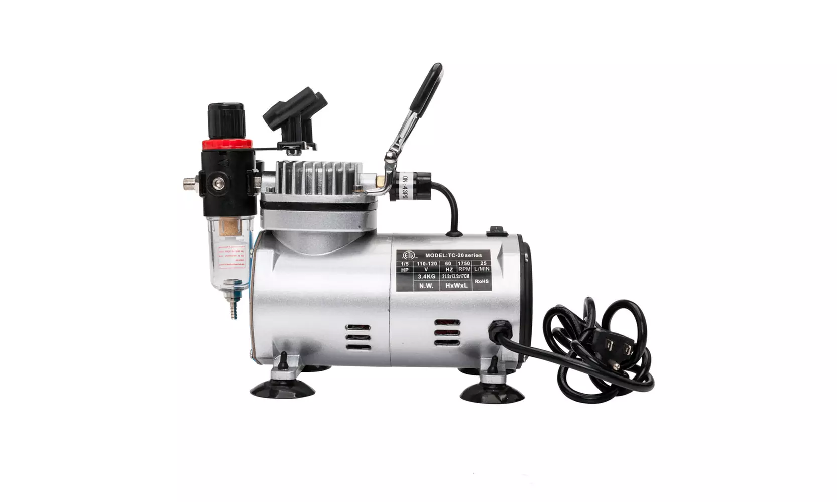 TC-20BK 110V Air Compressor with Air Brush Kit - Primary Image