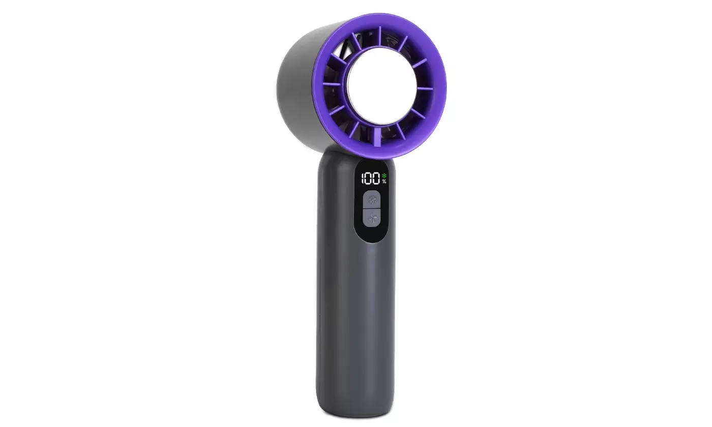 iMounTEK 100-Speed Handheld Turbo Fan with Ice Cooler and LCD Display