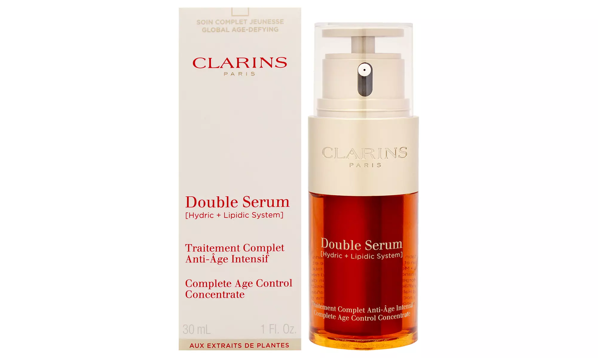Clarins Double Serum Complete Age Control - Anti-Aging & Anti-Wrinkle 1.0 Fl. Oz - Primary Image