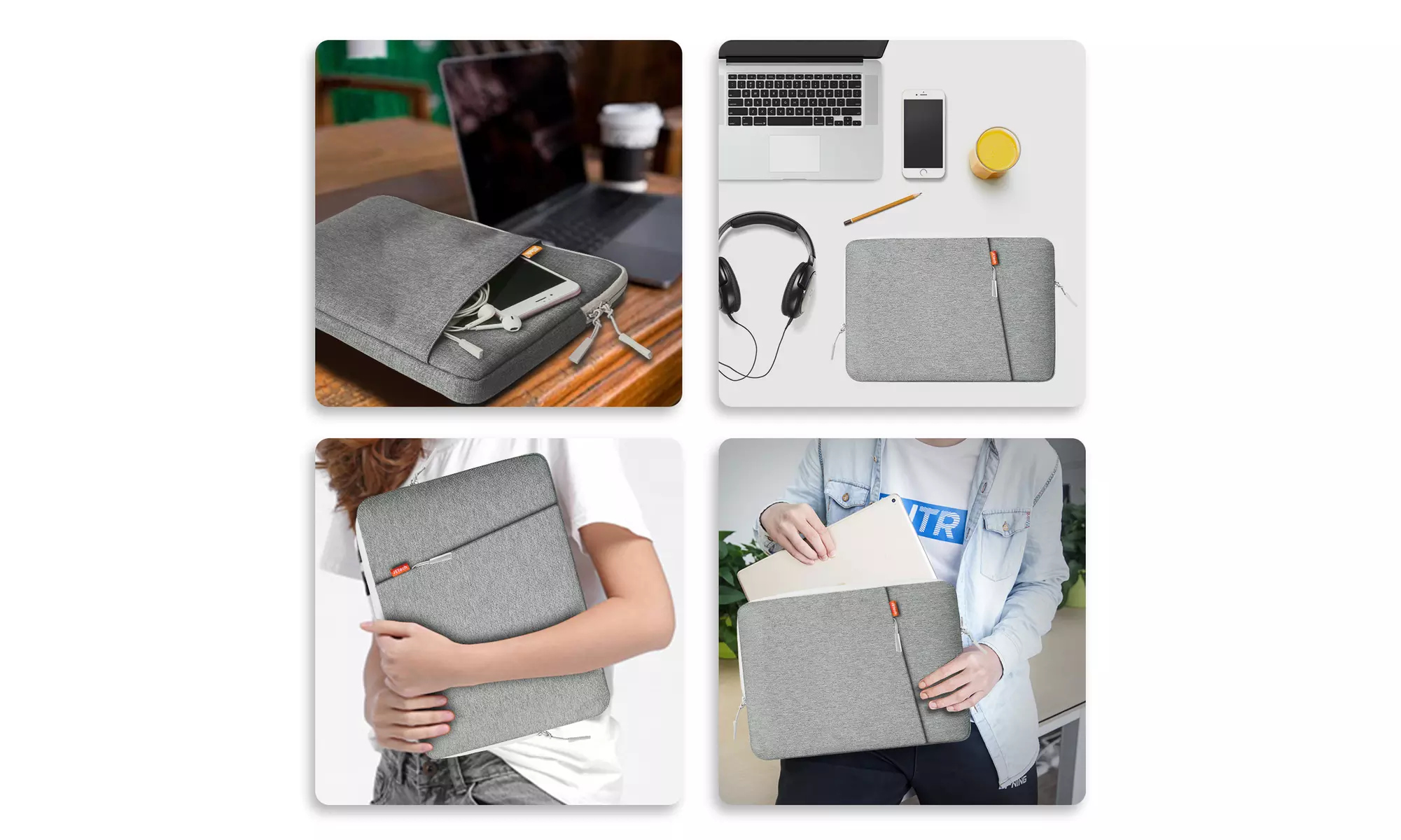 JETech Laptop Sleeve for 11.2/13.3/15.4-Inch Notebook, Tablet, or iPad