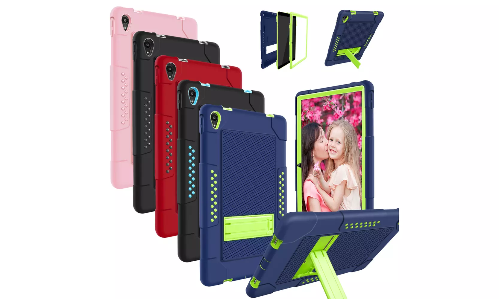 For Lenovo Tab P11/P11 Plus Hybrid Heavy Duty Shockproof With Stand Rugged Case - Primary Image