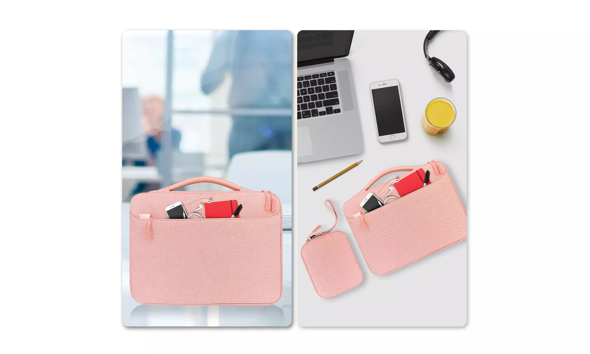 Laptop Sleeve for 13.3-Inch MacBook, 13-13.6 Inch Notebook with Small Bag