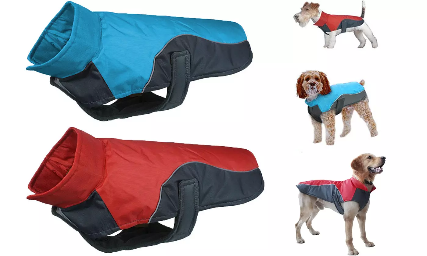 Waterproof Cold-proof Clothes Reflective Jackets for Pet Puppy Large Dog