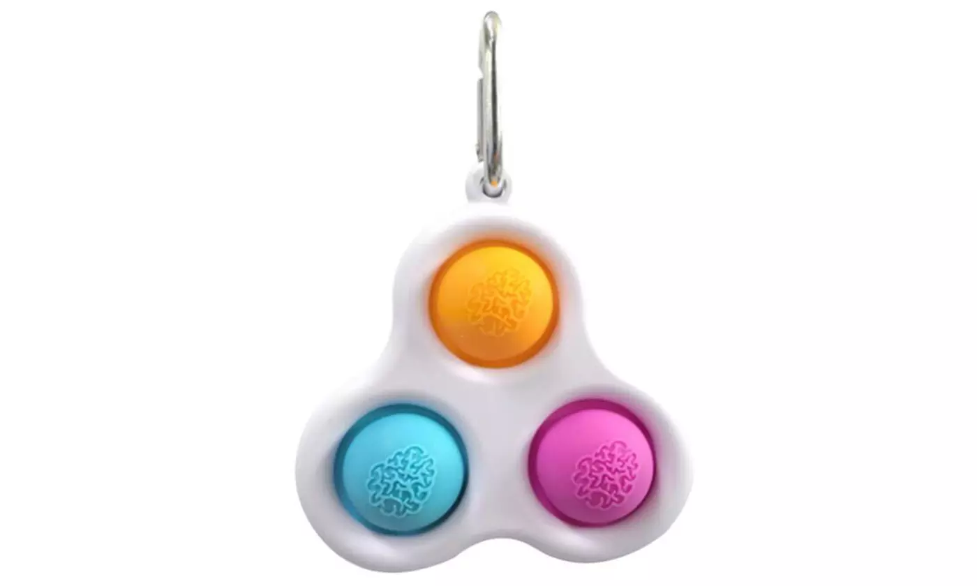 New Anti-Stress Pressure Relief Fidget Toy, Dimple Bubble Popper (2 Pack)   - Second Medium