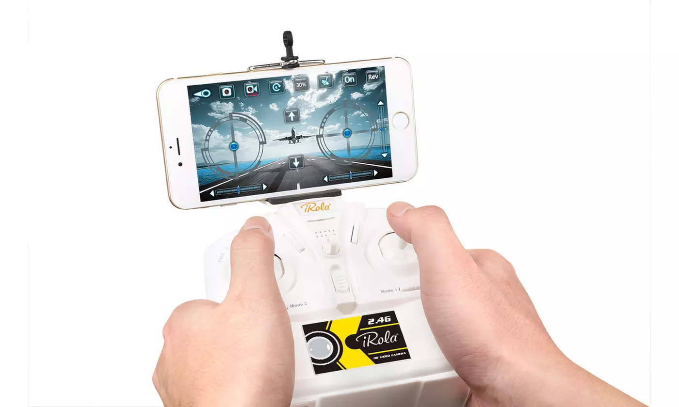 iRola 2.4GHz 6-Axis Gyro RC WiFi FPV Quadcopter Drone with HD Camera