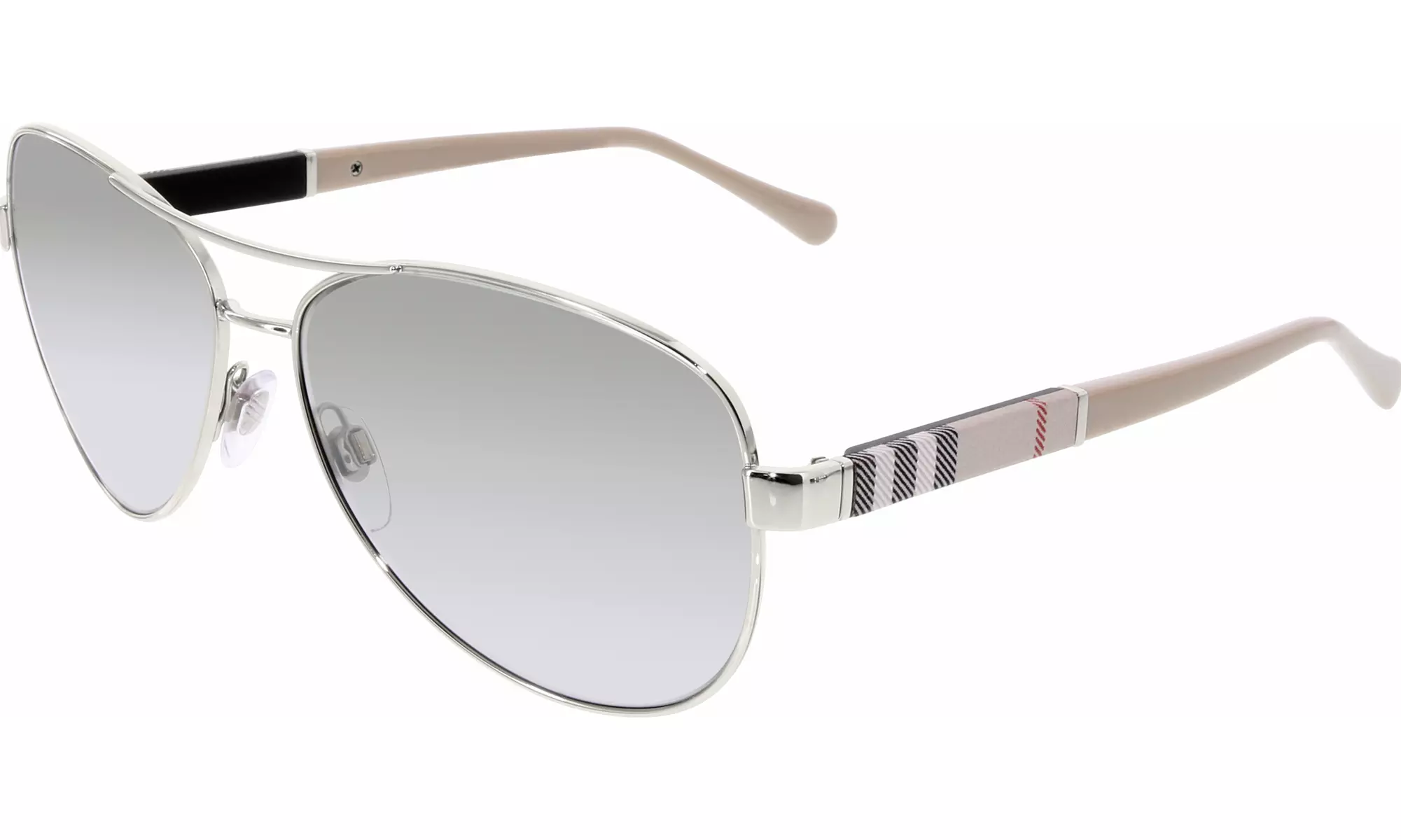 Burberry Women\'s White and Grey Sunglasses! Burberry BE4473U Cat Eye Sunglasses | Fashion Eyewear US main image 4