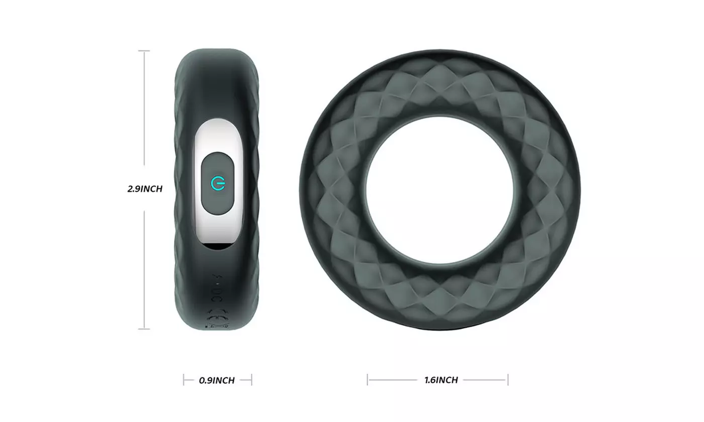 Vibrating Penis Ring Clit Stimulator Couple Sex Toys Rechargeable