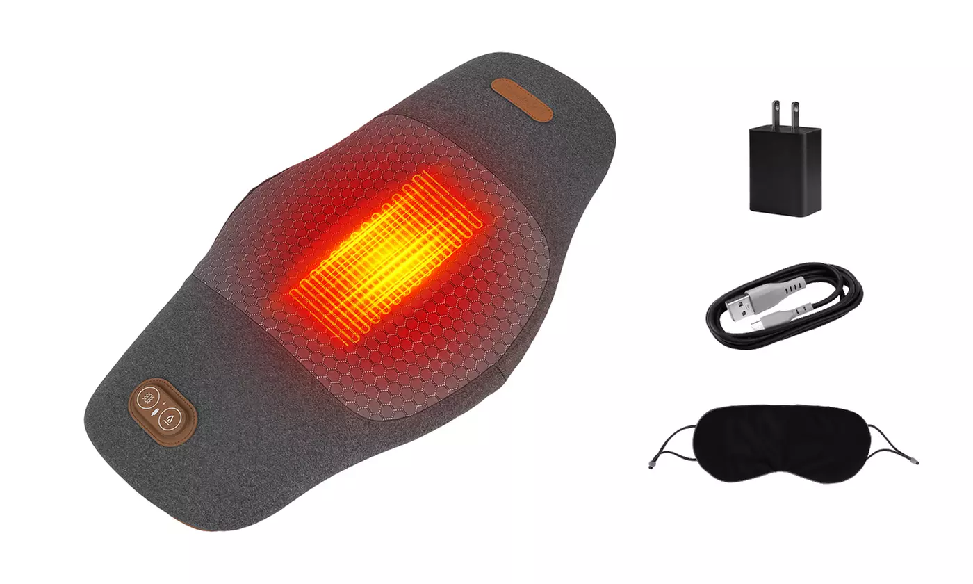 Massage Heated Neck & Lumbar Support Pillow Set