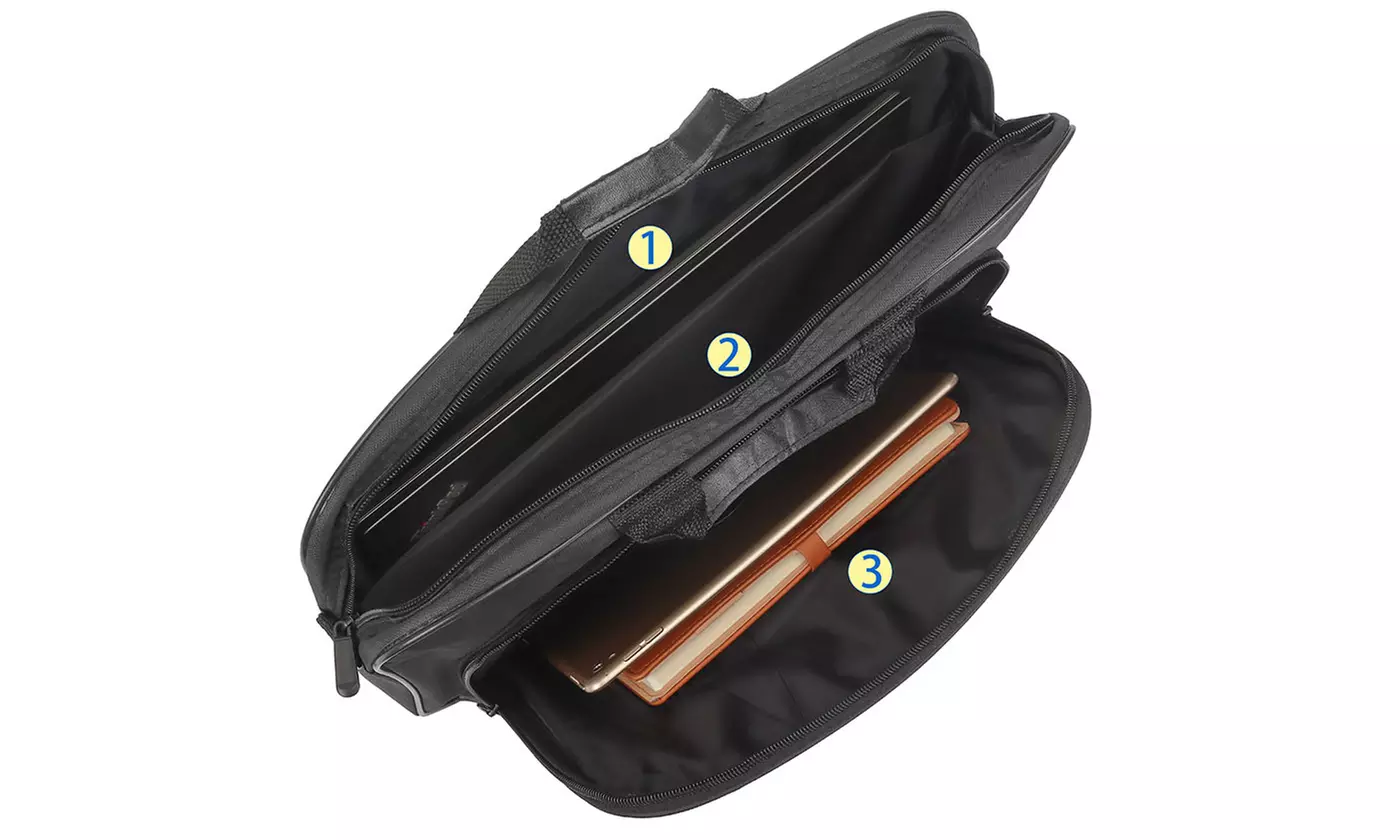 15/17in Laptop Shoulder Bag Padded Computer Tablet Carrying Case for MacBook HP