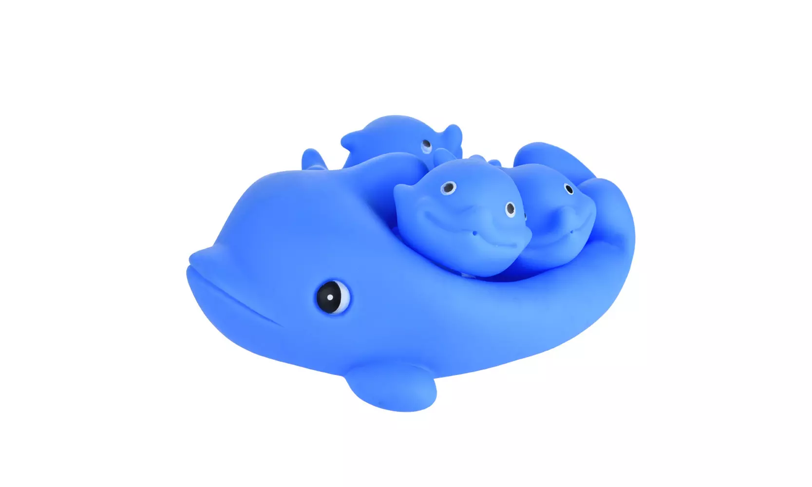 4 PCS Toys Rubber Dolphin Family Bathtub Pals - Floating Bath Tub Toy - Primary Image