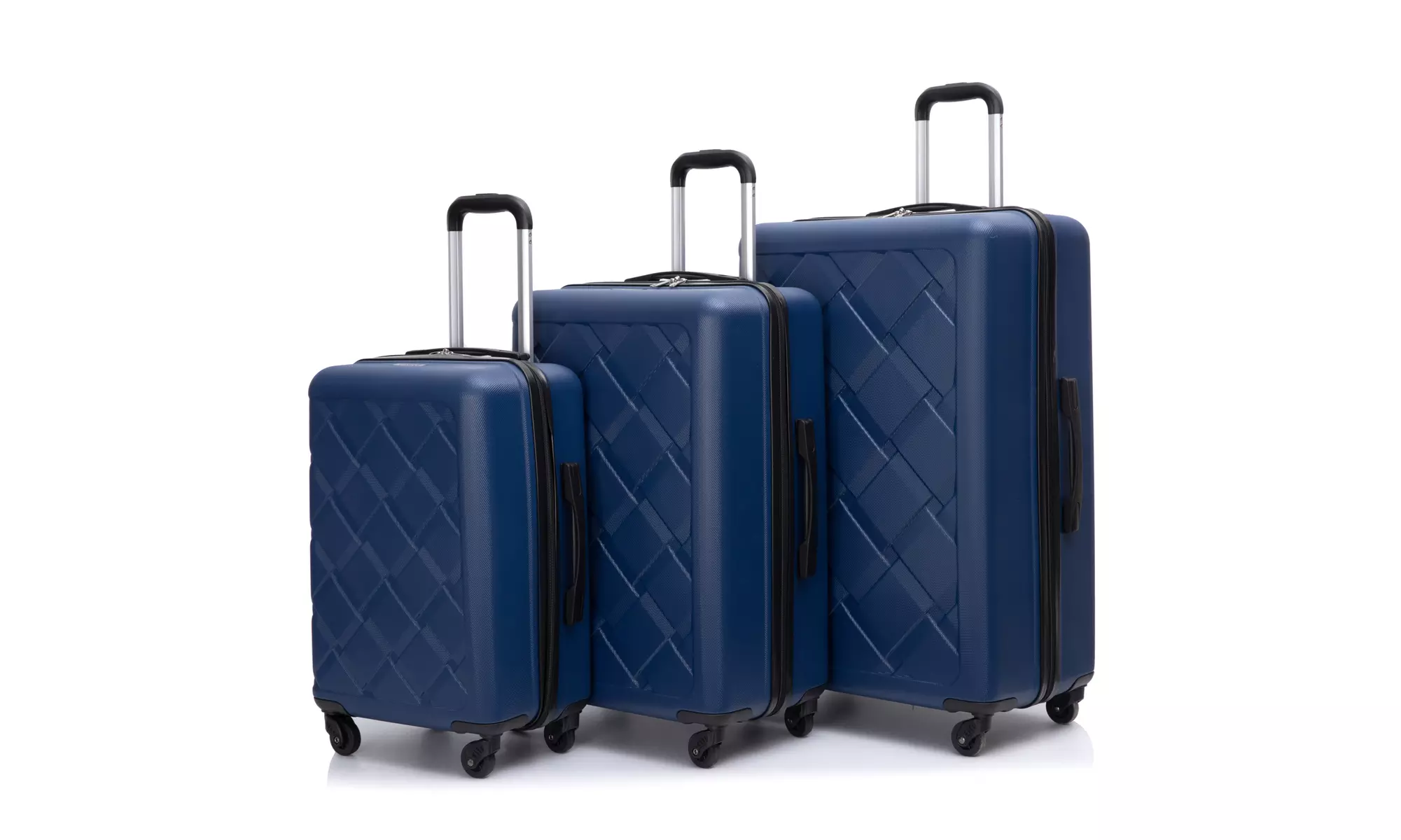 Eight-Piece Luggage Set with Spinner-Wheeled Hardshell Suitcases