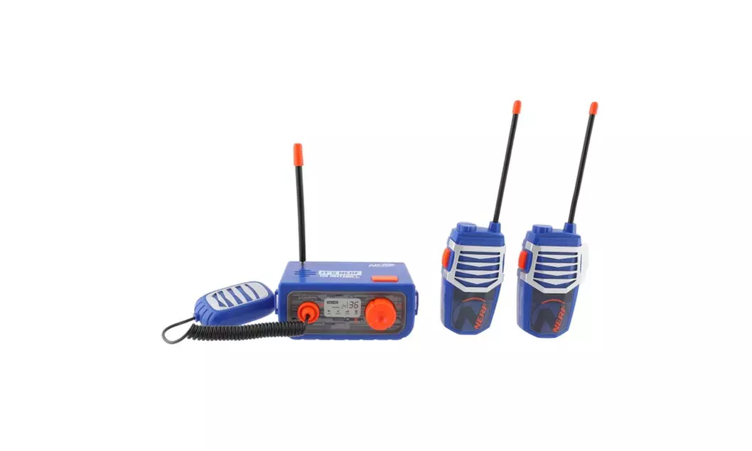 NERF 3-in-1 Walkie Talkies Set w/ Base Station - Primary Image
