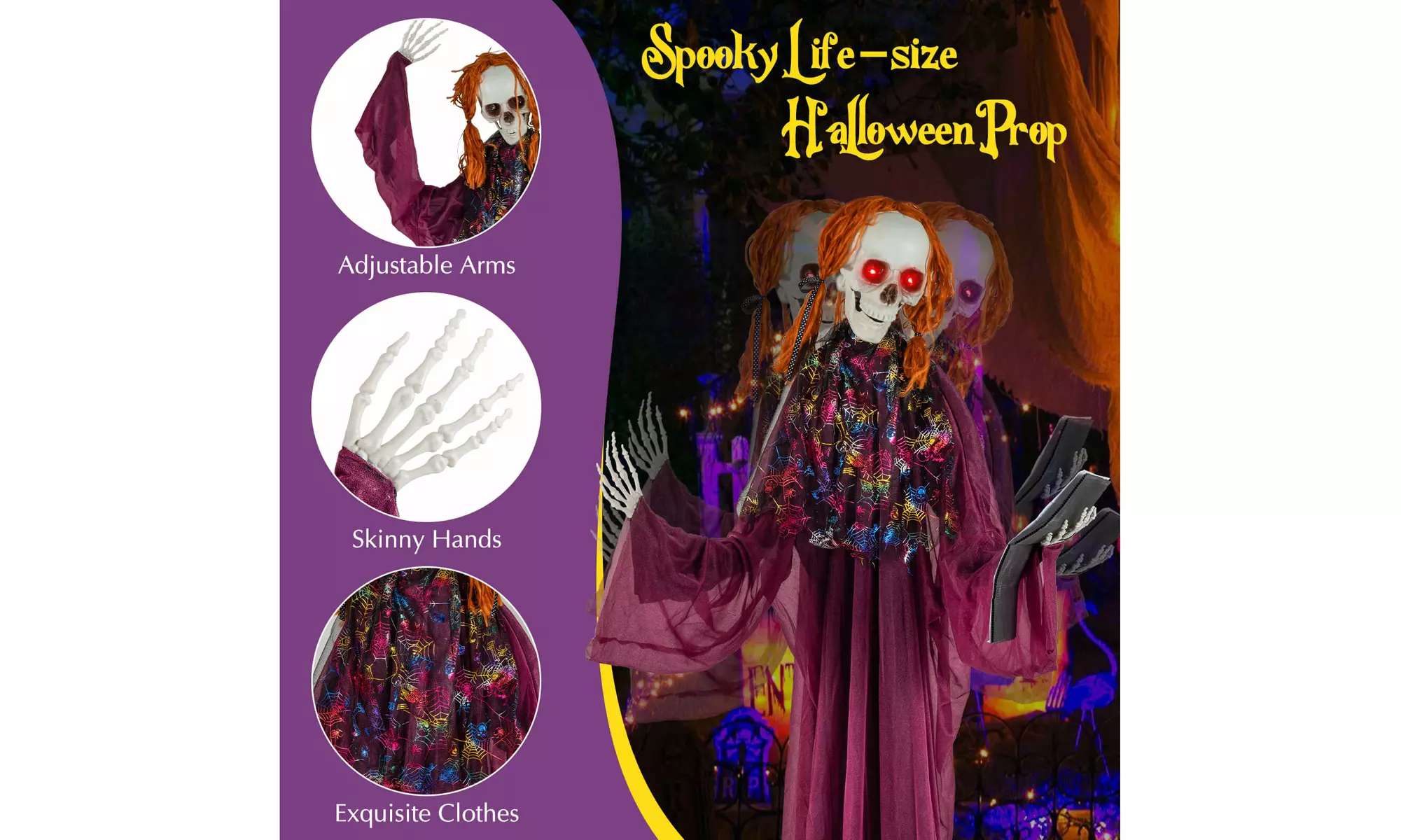 Animated Halloween Decorations: Bring Your Yard to Life by Costway