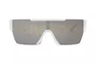 Burberry Men's White Shield Sunglasses- Unisex Branded Eyewear - Second Medium