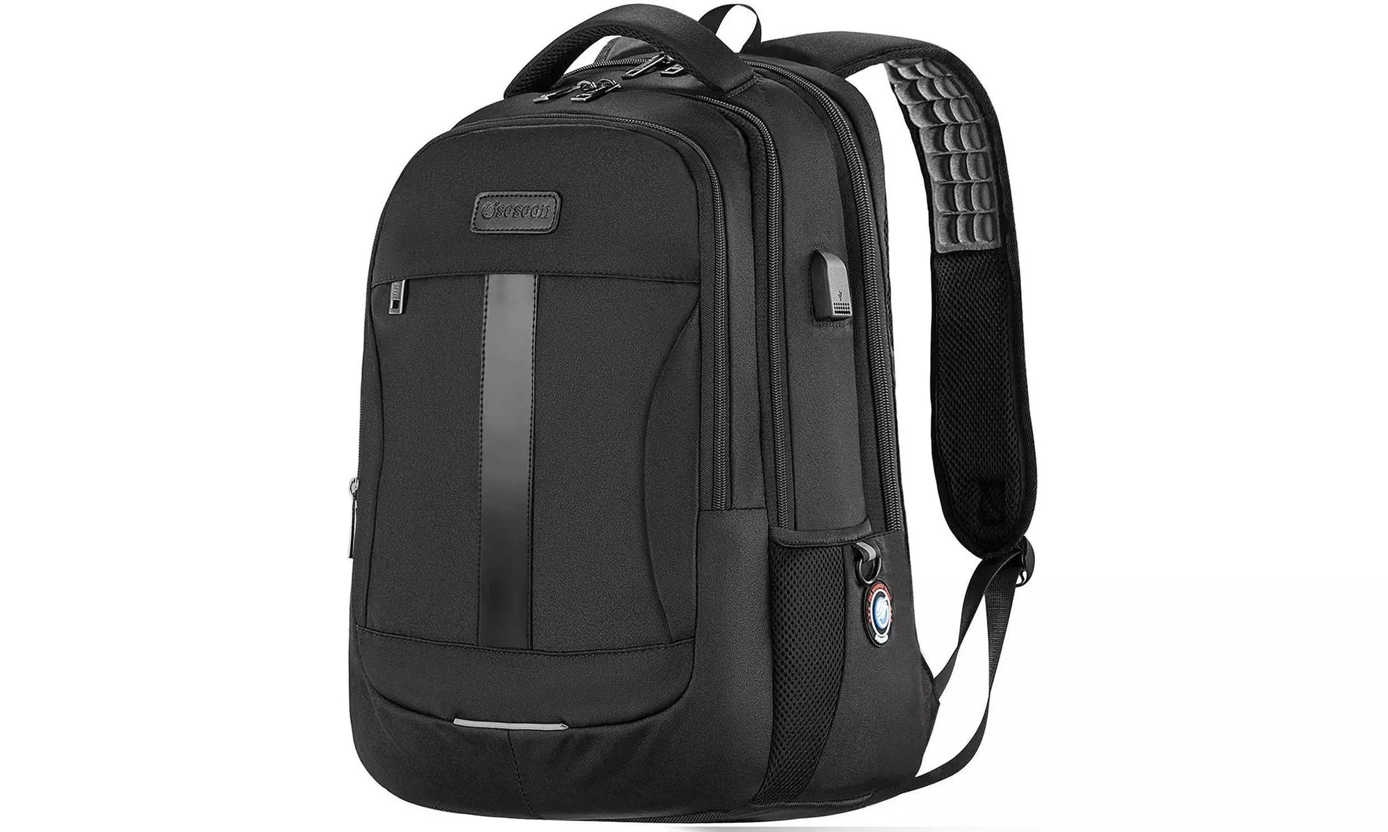 Laptop backpack, Sosoon business bag with USB charging port - Primary Image