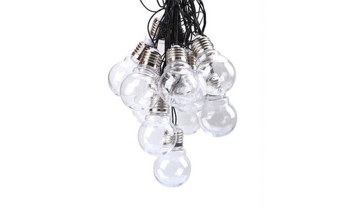 Up To 52 Off On Globe String Lights Led Warm Groupon Goods Globe String Lights Led Warm White Le 110v