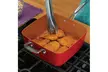 BulbHead Red Copper Infused Non-Stick Square Ceramic 5 Piece 10-Inch Pan - Second Medium