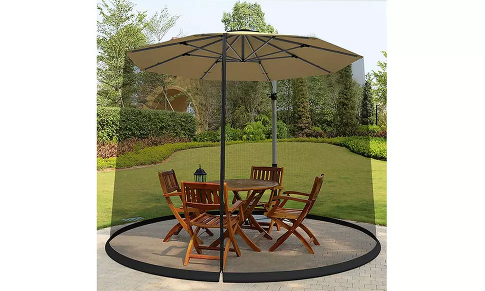 Protective Mosquito Bug Net Shade For Patio Umbrellas
