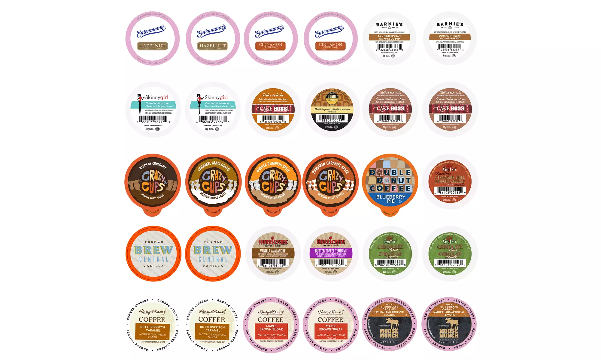 Single-Serve Flavored Coffee Pods (30-Count) - Primary Image