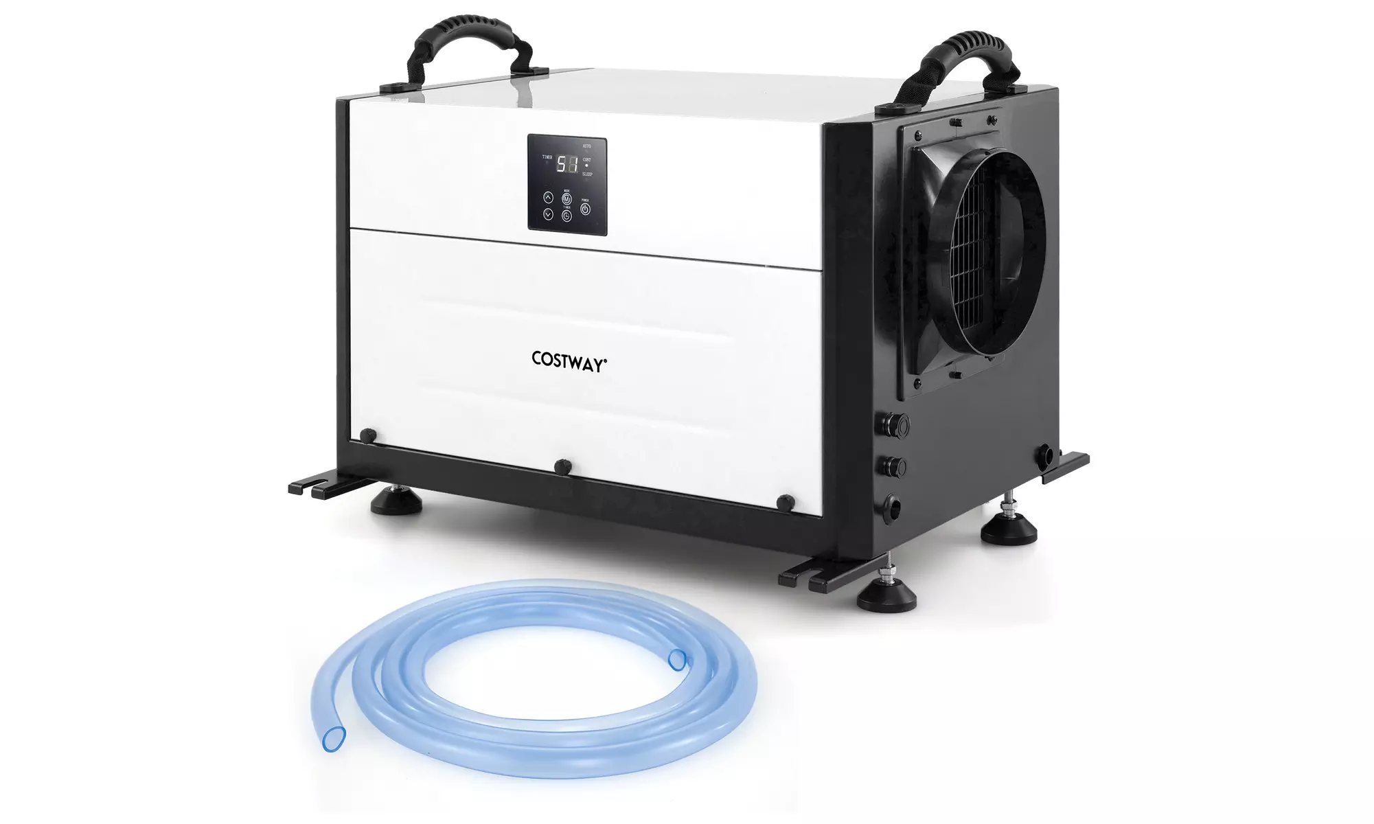 Costway Crawl Space Dehumidifier Commercial Dehumidifier w/ 3 Modes & 24H Timer