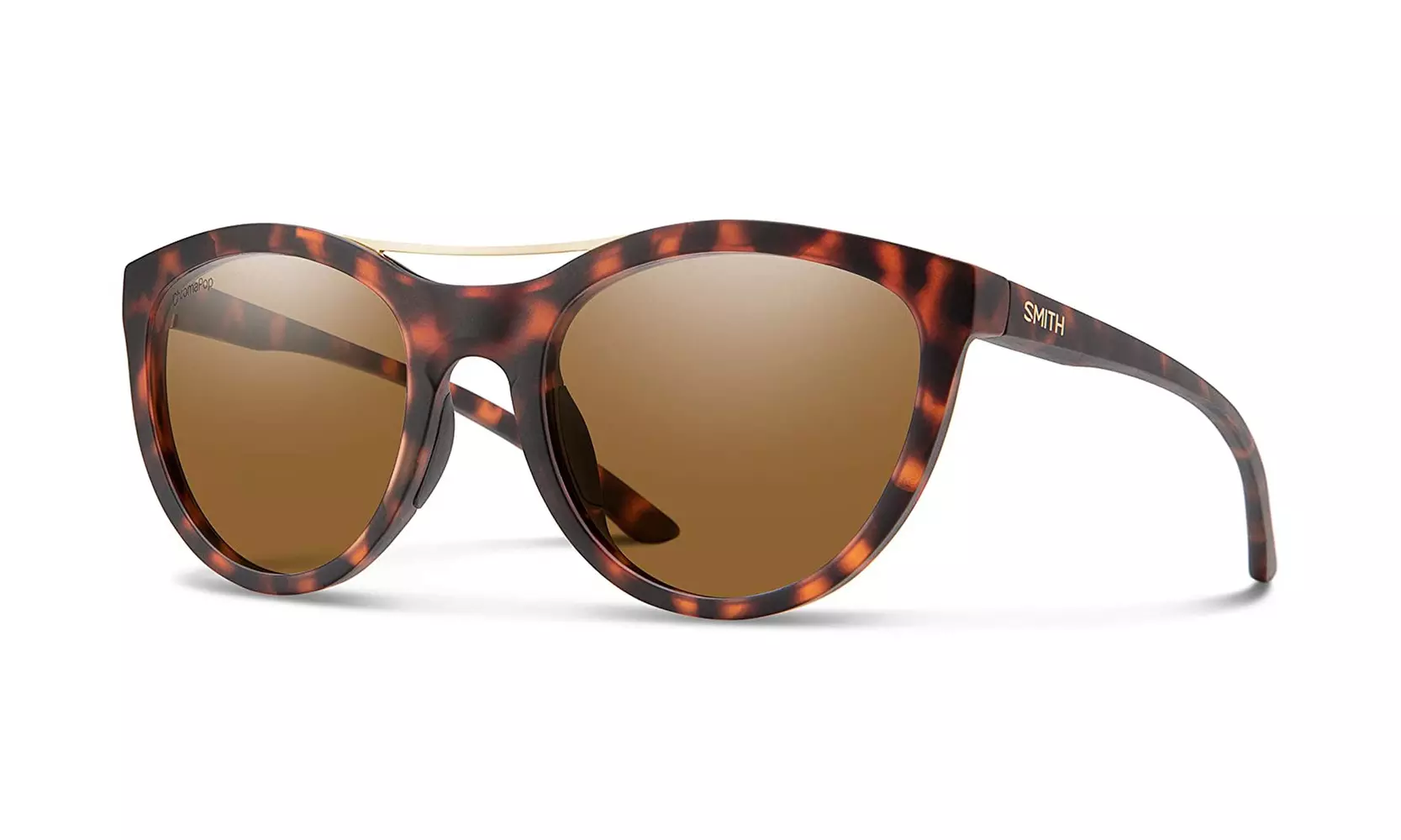 Smith Optics Women Sunglasses Midtown Dark Tortoise ChromaPop Polarized Brown - Primary Image