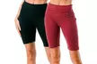 2-Pack Women's Biker Bermuda Shorts High Waisted Tummy Control Leggings  - Second Medium