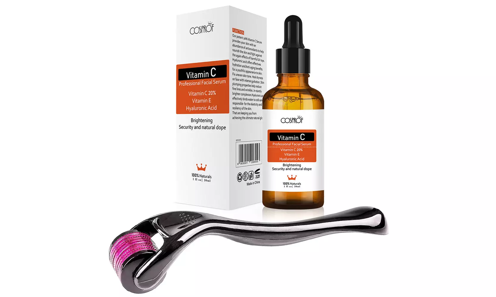 Anti Aging Serum Retinol Serum Derma Roller with Hyaluronic Acid Serum Kit