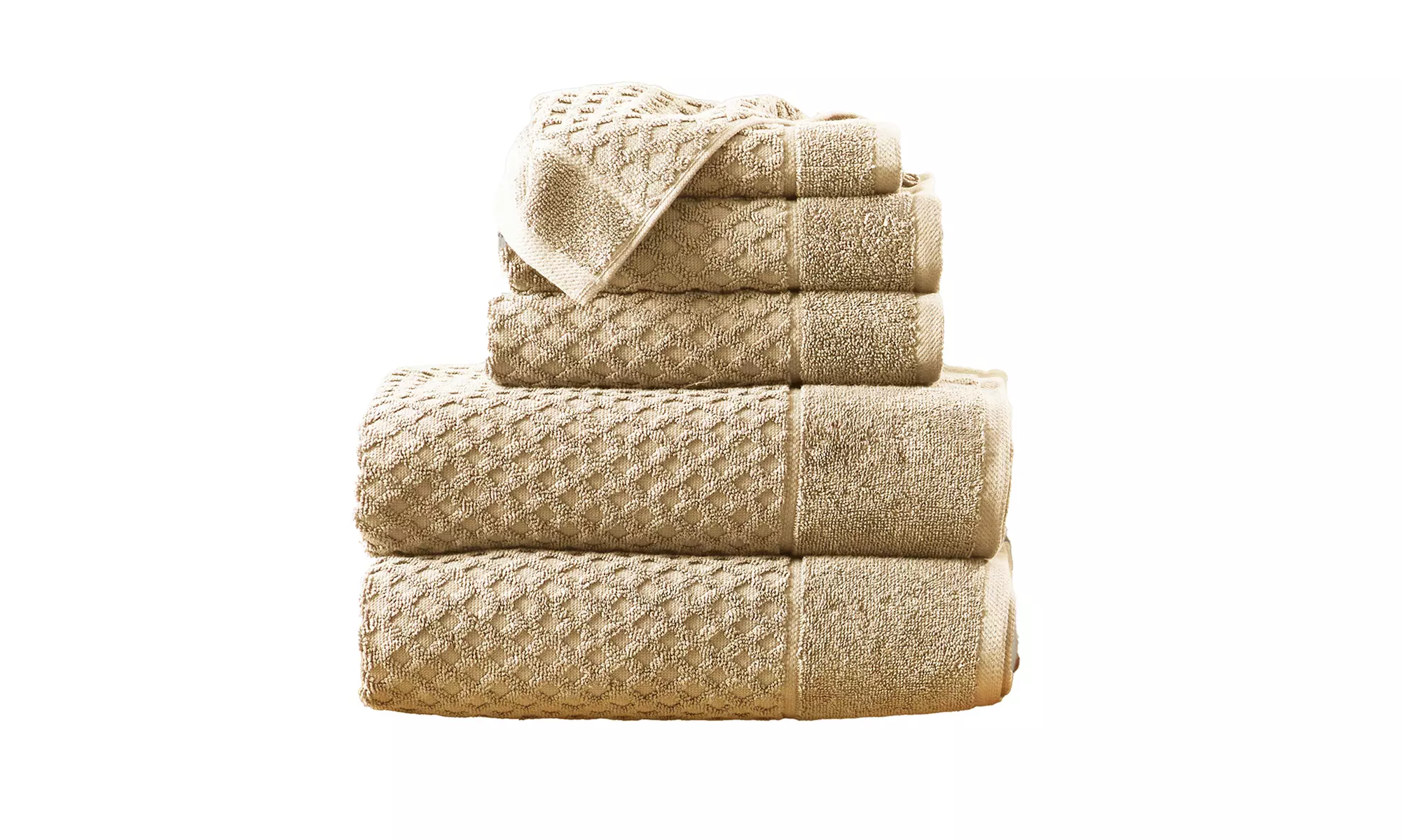 Ultra-Soft 100% Cotton Diamond Waffle Bath Towels