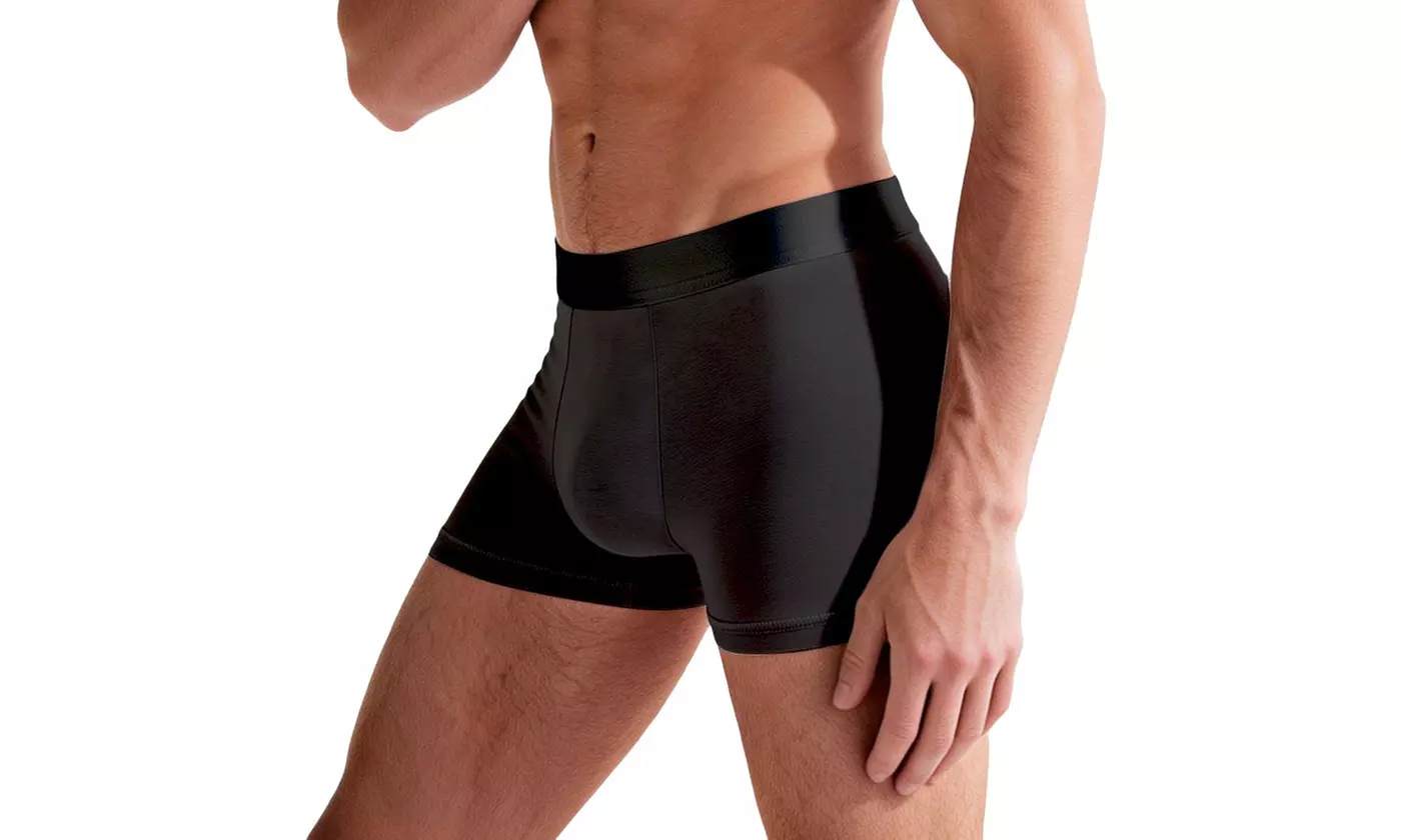 4 Pack Men's Boxer Briefs Breathable 3D Pouch High Elastic Waistband Underwear