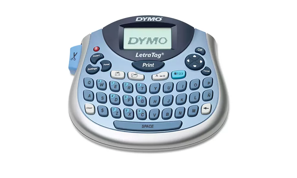 DYMO LetraTag 100T Label Maker, 2 Lines, 6 7/10w x 2 4/5d x 5 7/10h - Primary Image