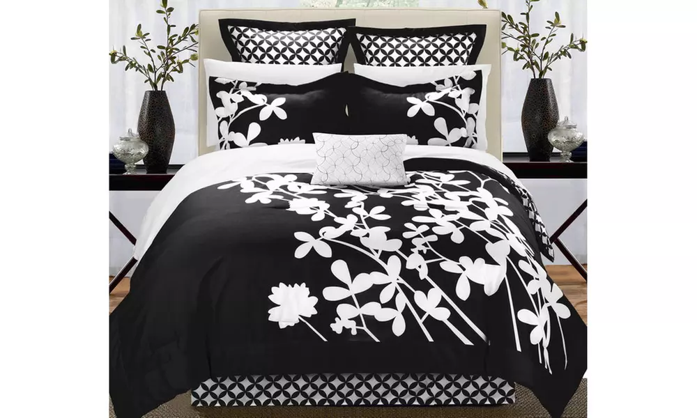 Niris 11 Piece Reversible Comforter Set Bed in a Bag - Sheets Included - Primary Image