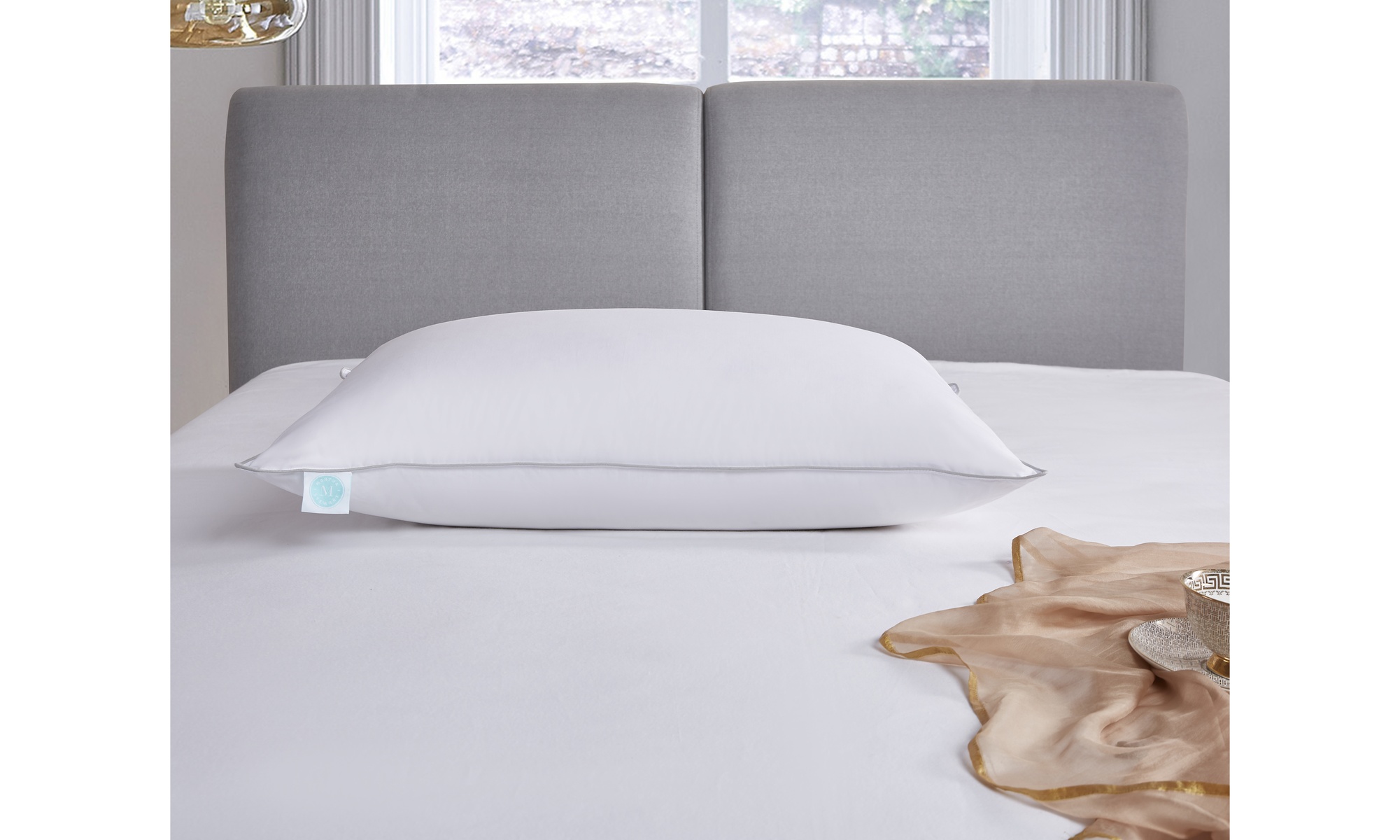 Martha Stewart White Down Bed Pillow