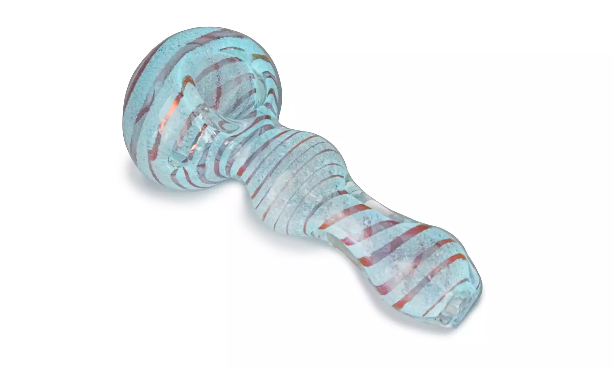 Rose Gold Glow-in-the-dark Glass Hand Pipe - Second Medium