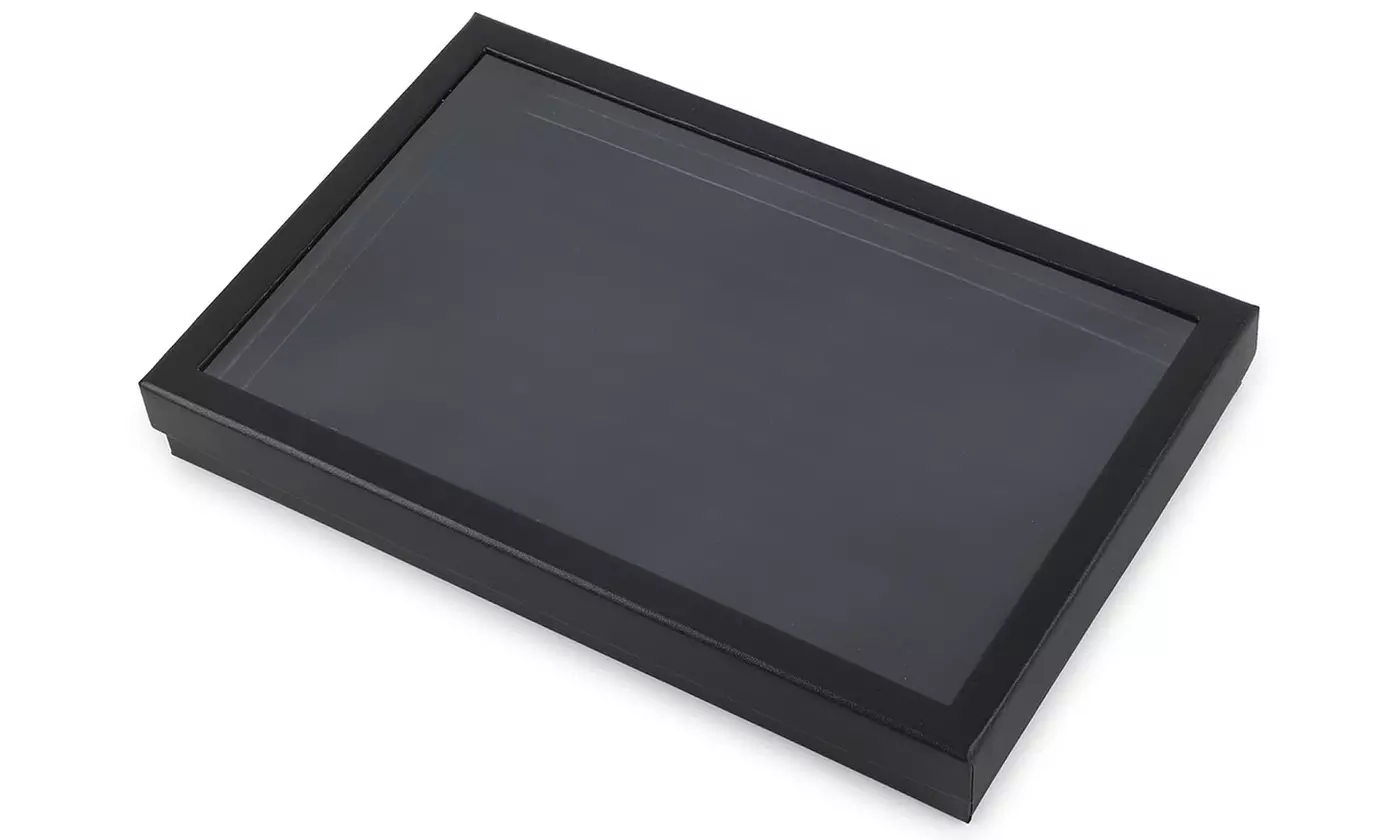 100 Slots Ring Holder Organizer Box Display Case with Transparent Lid
