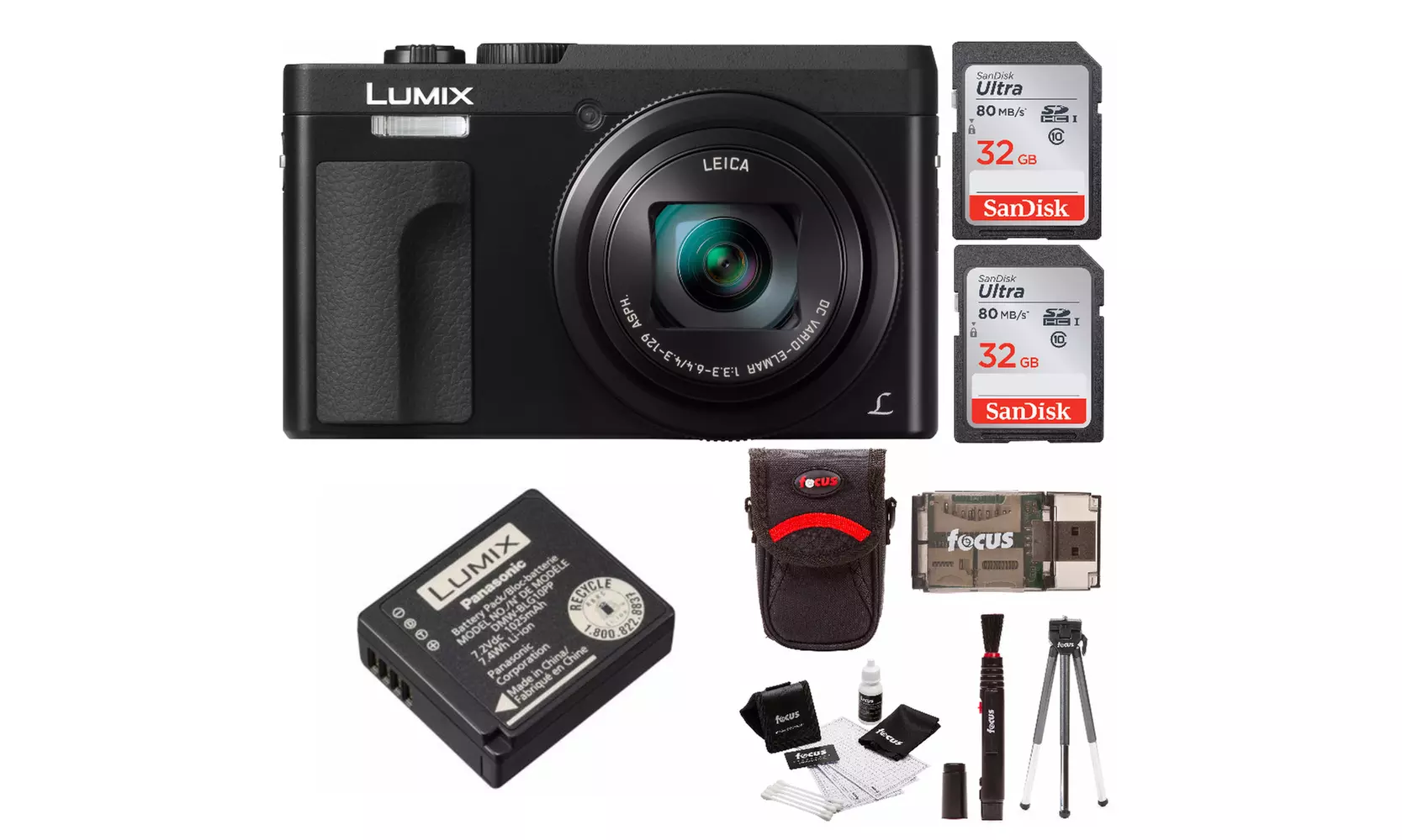 Panasonic DCZS70K Lumix 20.3 Megapixel, 4K Touch 3" LCD, 180 Flip 64gb - Second Medium