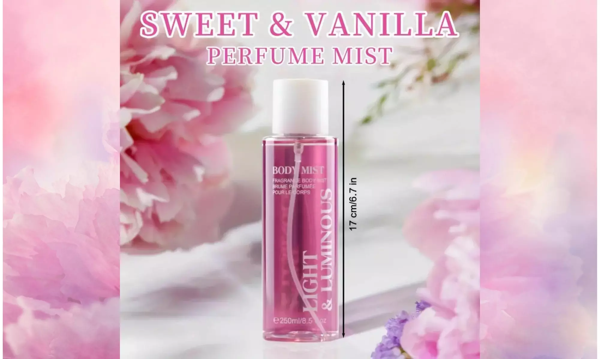 Body Mist Spray 8.5 FL OZ - Refreshing Fragrance Mist Long-Lasting Scent