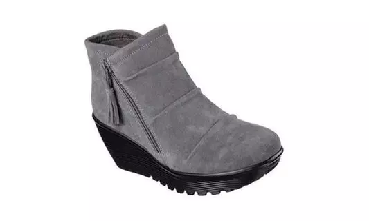 Women's Skechers Parallel Triple Threat Wedge Bootie - Primary Image