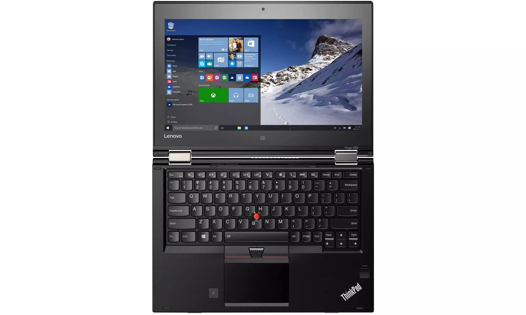 Lenovo Thinkpad Yoga 260 Core i3 2.30 GHz 4GB 128GB SSD W10P - Refurbished - Second Medium