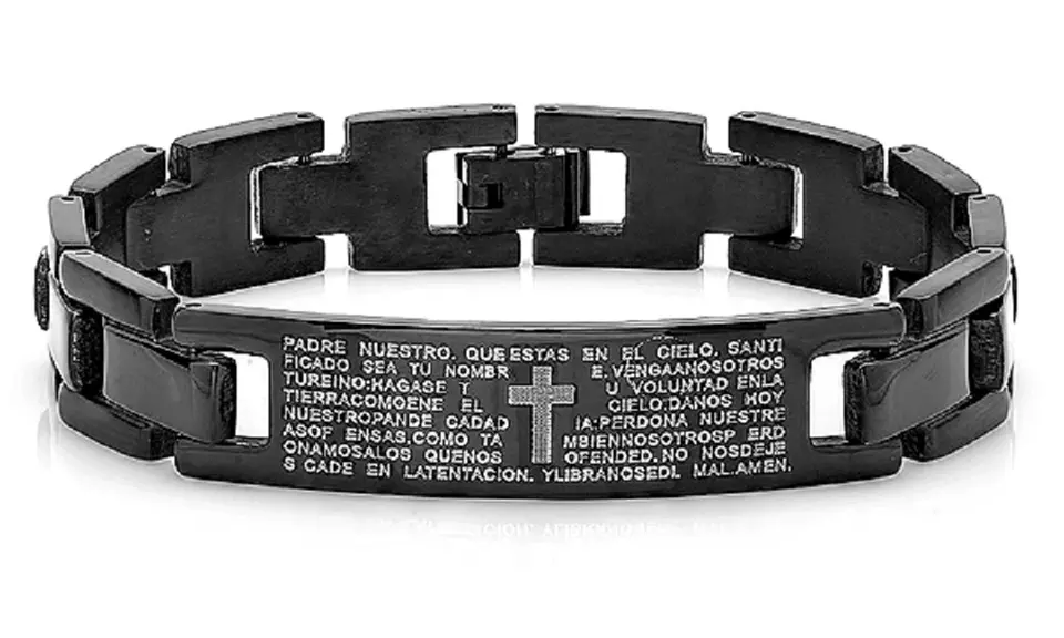 Mens Prayer Bracelets in English or Spanish DS