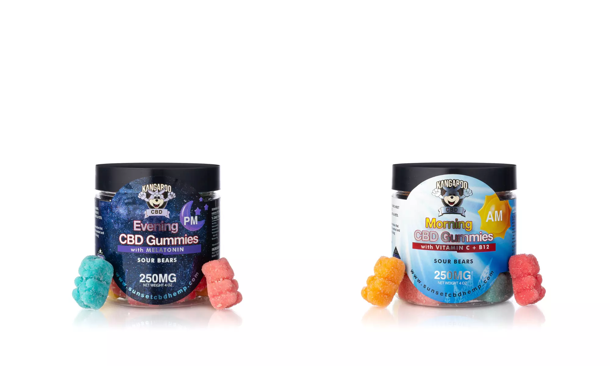 AM / PM BUNDLES - CBD Gummies from Kangaroo - Multiple Options Available