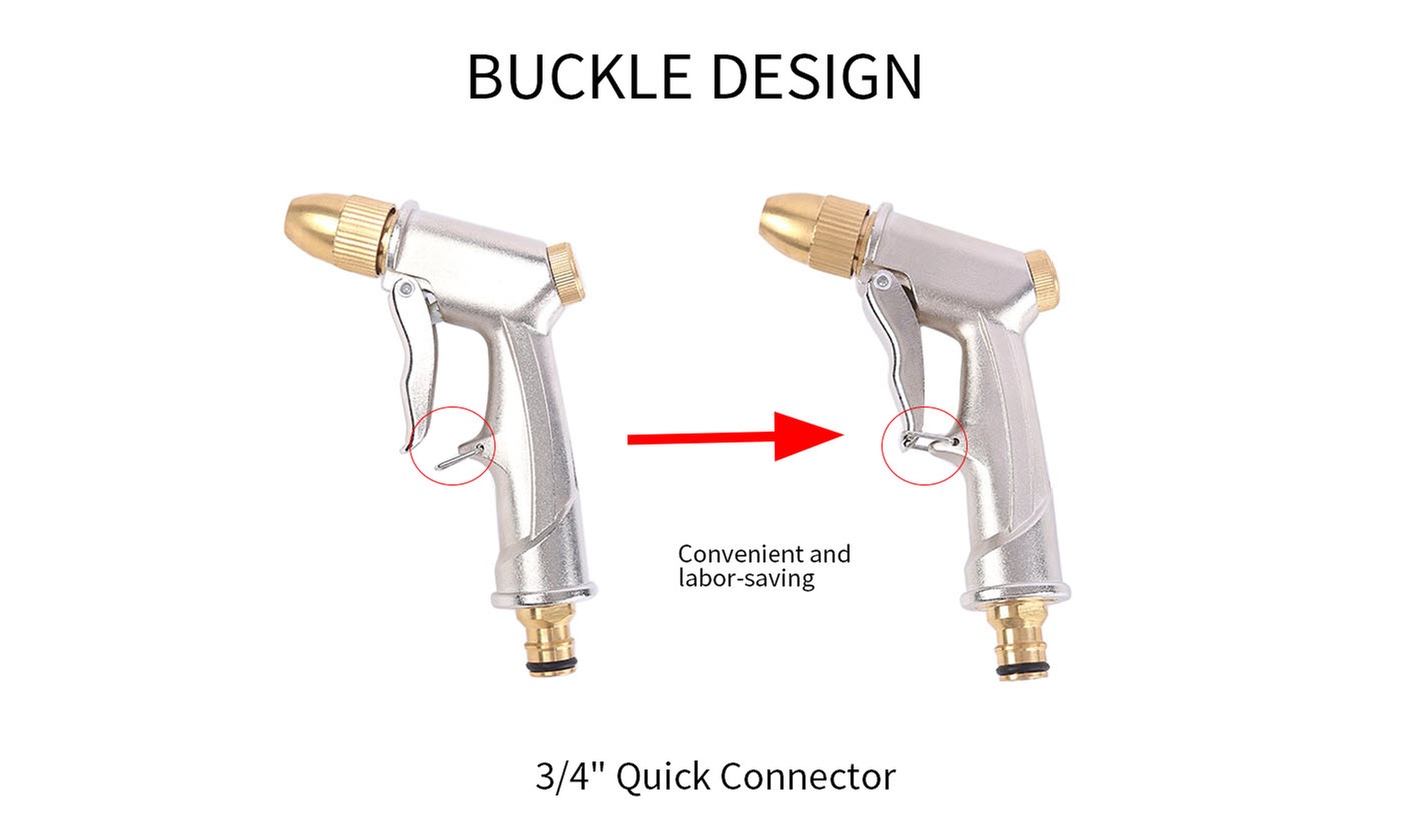 Heavy Duty Metal Handheld Water Nozzle High Pressure Sprayer Gun