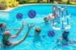 CoolWorld Floating Pool Basketball Hoop Toy Set with 4 Balls and Water Rings - Second Medium