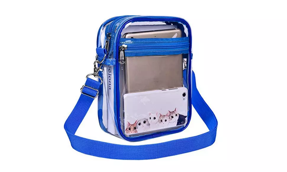 Clear Crossbody Bag Stadium Approved Messenger Shoulder Bag